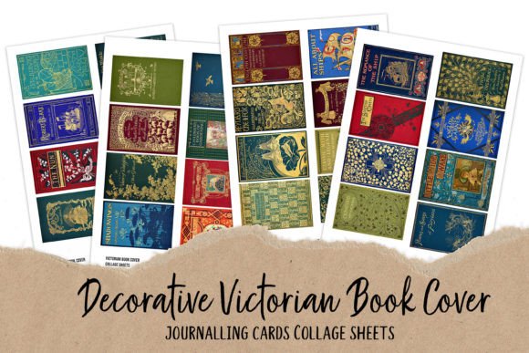 Download Vintage Victorian Book Covers ATC Cards - Vintage Collection